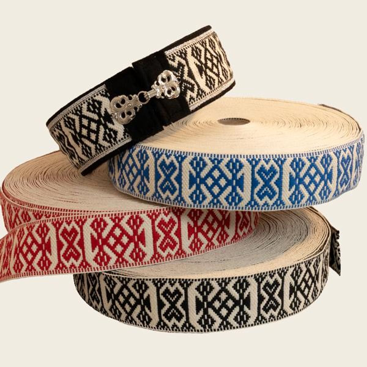 Materialsett til vevd belte